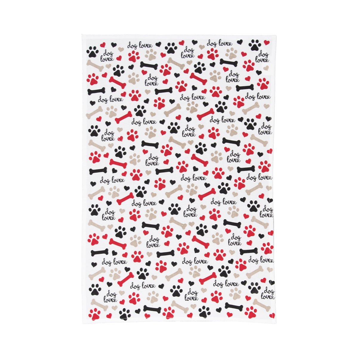 All Over Dog Lover - Printed Flour Sack Towel    