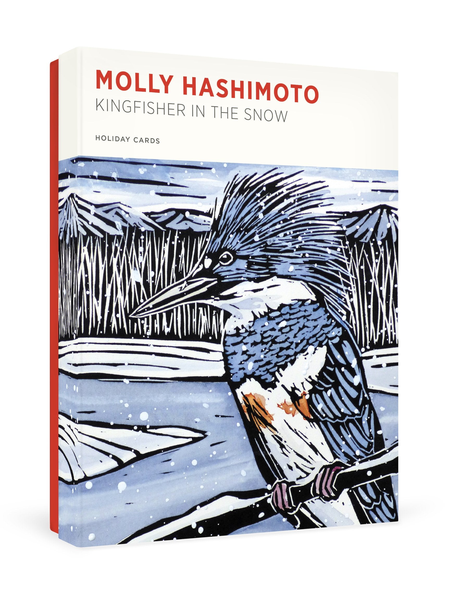 Molly Hashimoto Kingfisher in the Snow - Boxed Holiday Cards    