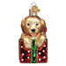 Old World Christmas - Golden Puppy Surprise Ornament    