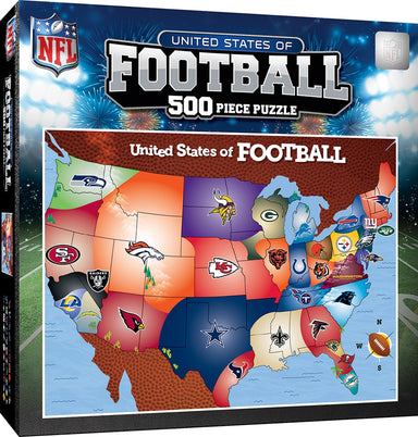 NFL United States of Football 500 Piece Shaped Puzzle    
