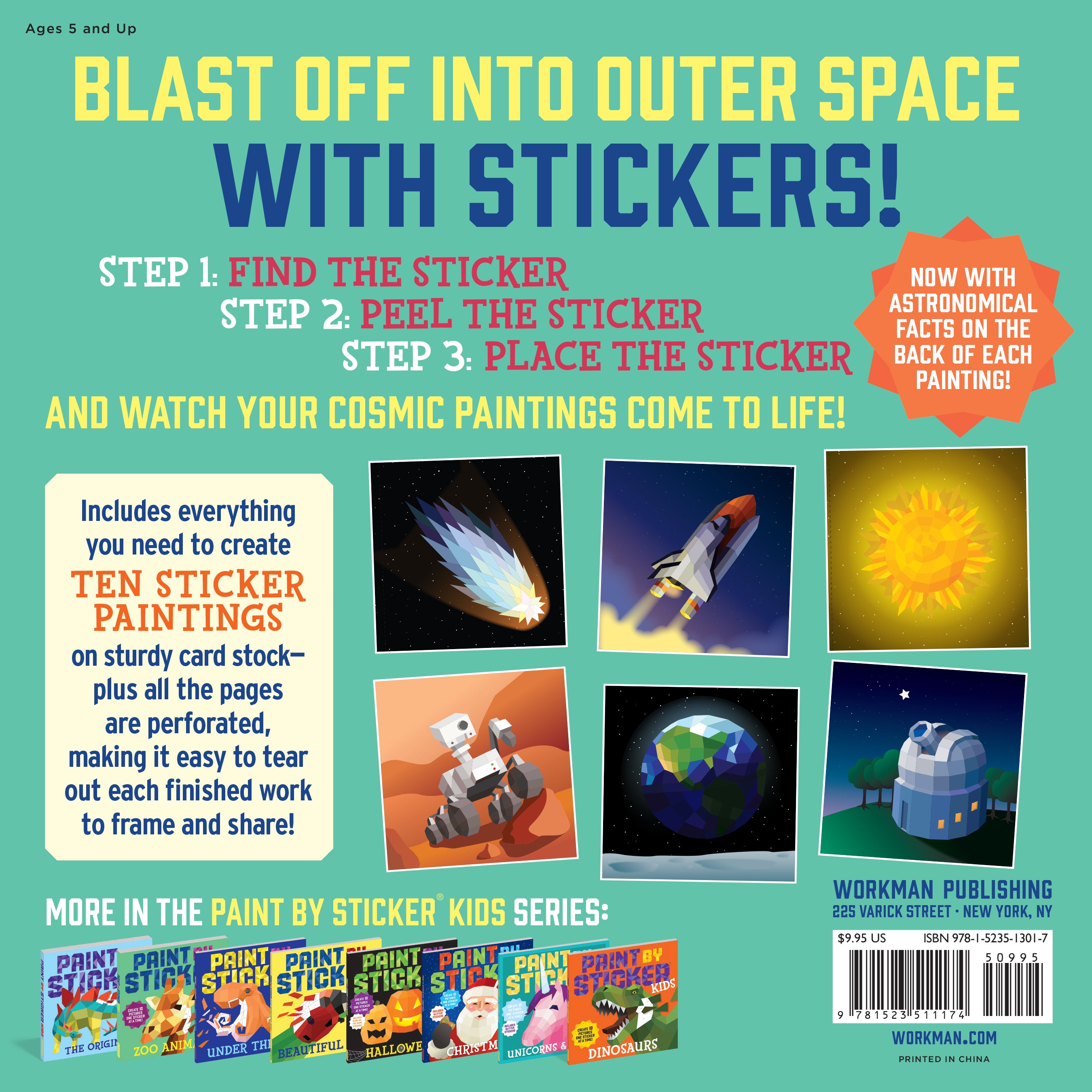 Paint By Sticker Kids - Outer Space    