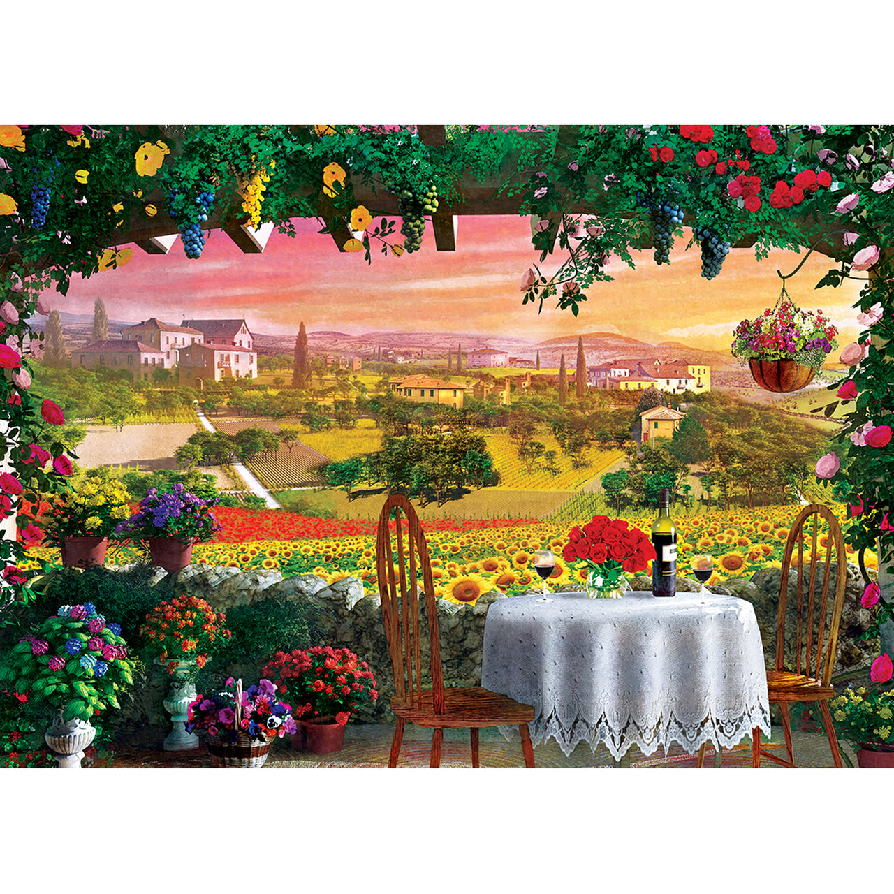 Tuscany Hills View 1000 Piece Belle Vue Puzzle    