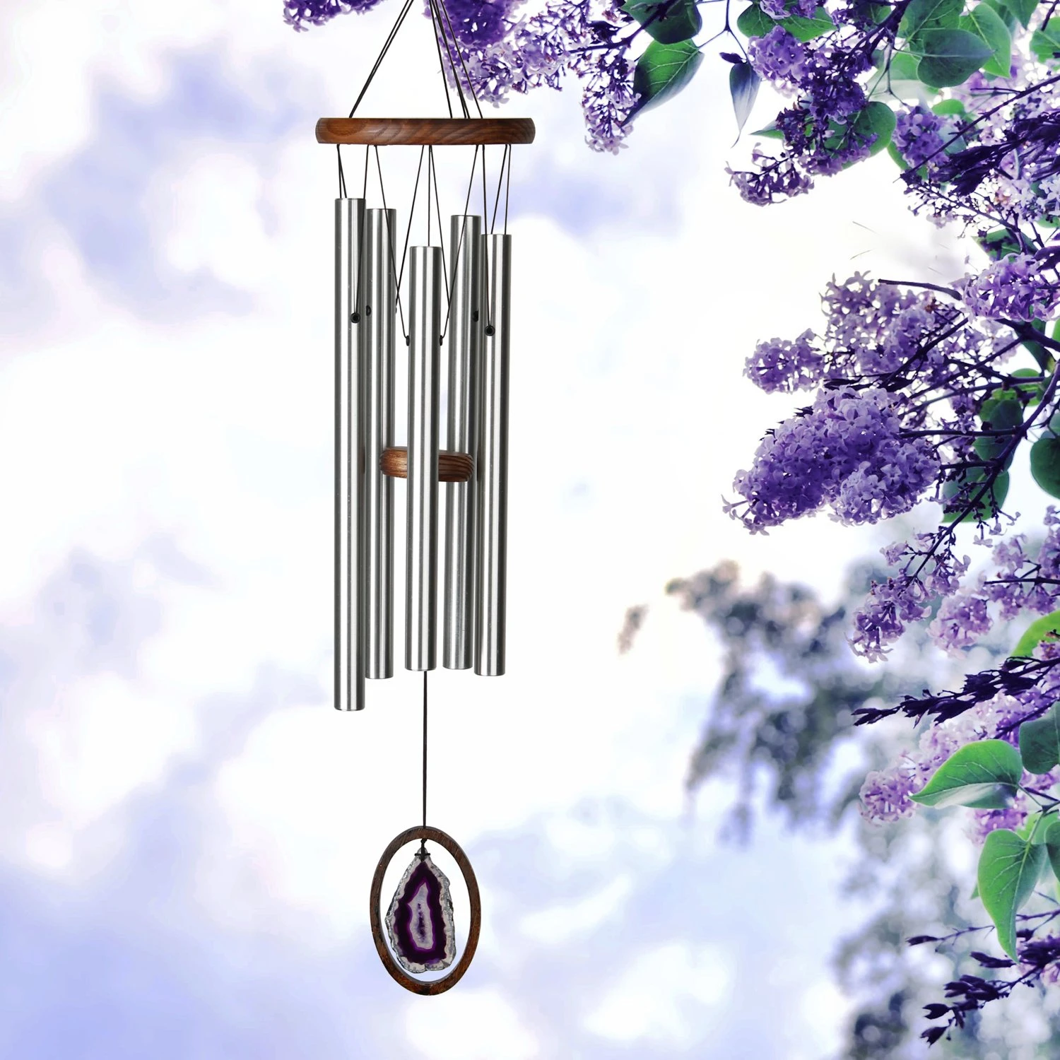 Agate Chime - Large Purple    