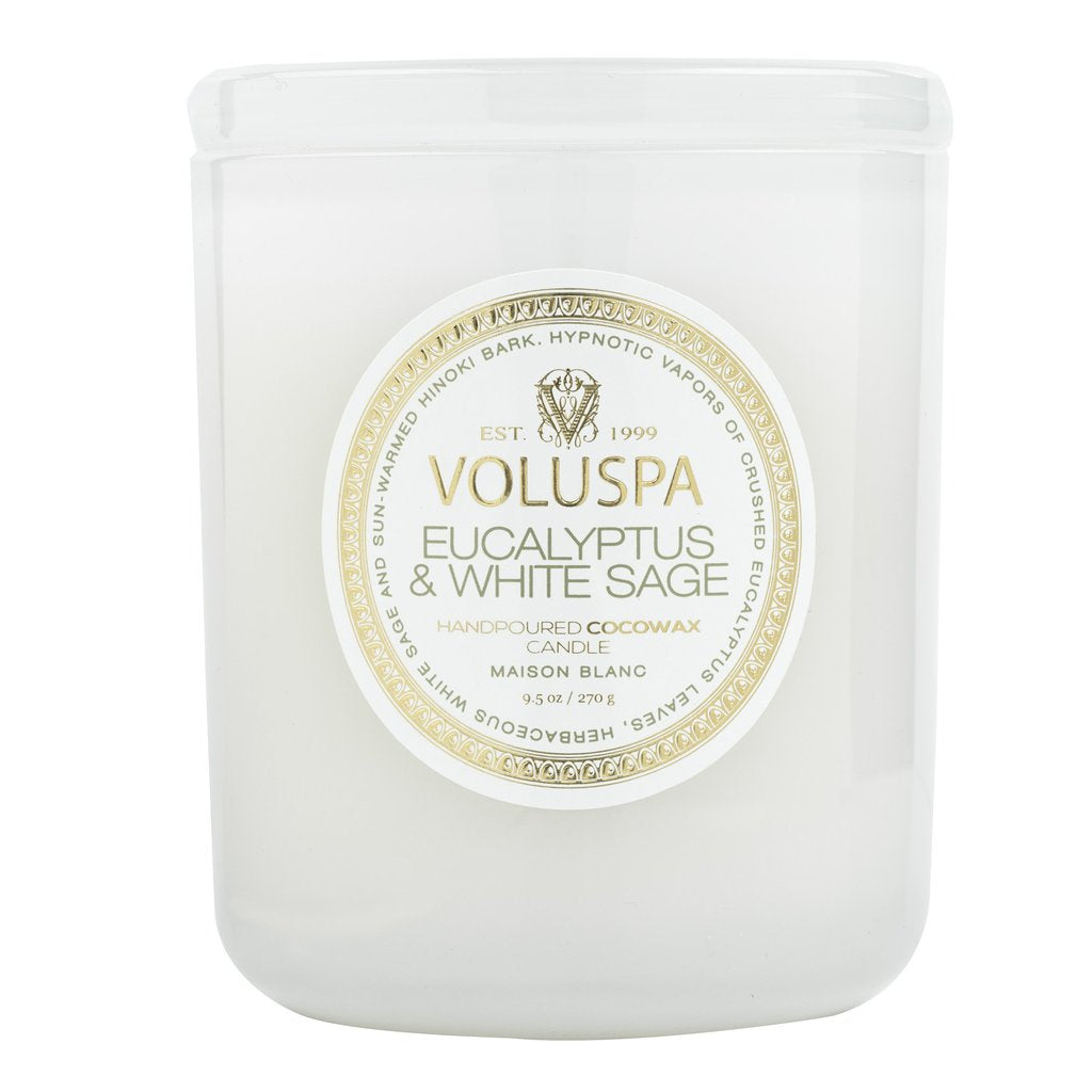 Voluspa Classic Candle - Eucalyptus & White Sage    