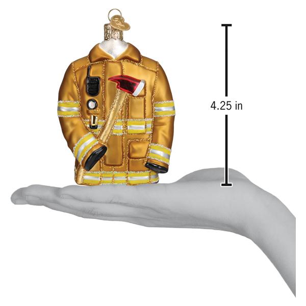 Old World Christmas - Firefighter's Coat Ornament    