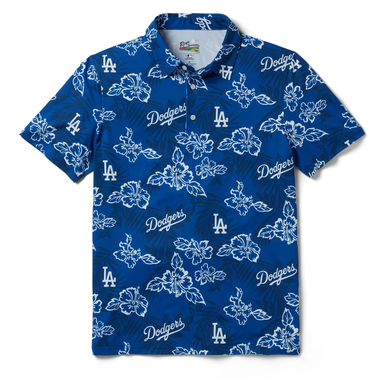 Reyn Spooner LA Dodgers Pua Performance Polo Blue M  805766104890