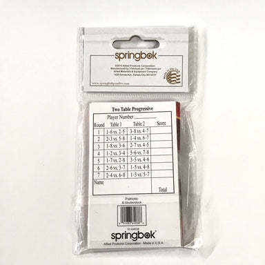 Springbok American Pride Bridge Tallies    