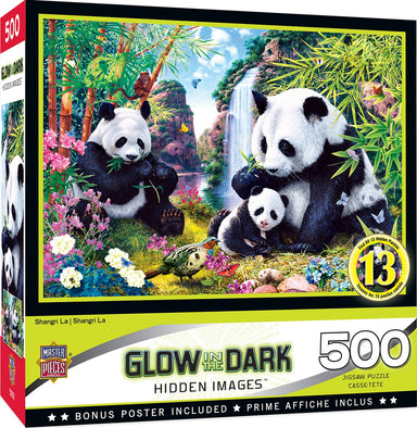 Shangri La 500 Piece Glow In The Dark Hidden Images Puzzle    