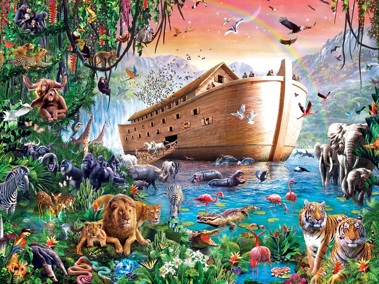 Noah's Ark Finds Shore 500 Piece Puzzle