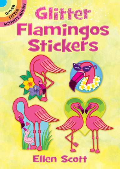 Glitter Flamingos Stickers - Little Activity Book    