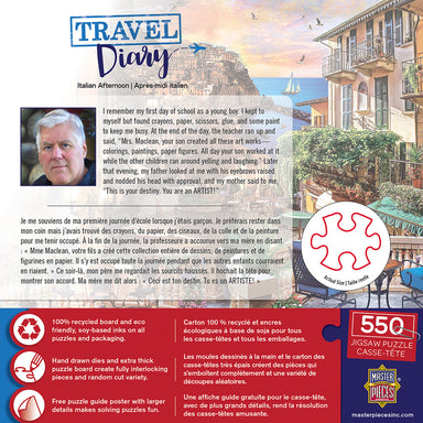 Italian Afternoon 500 Travel Diary Puzzle