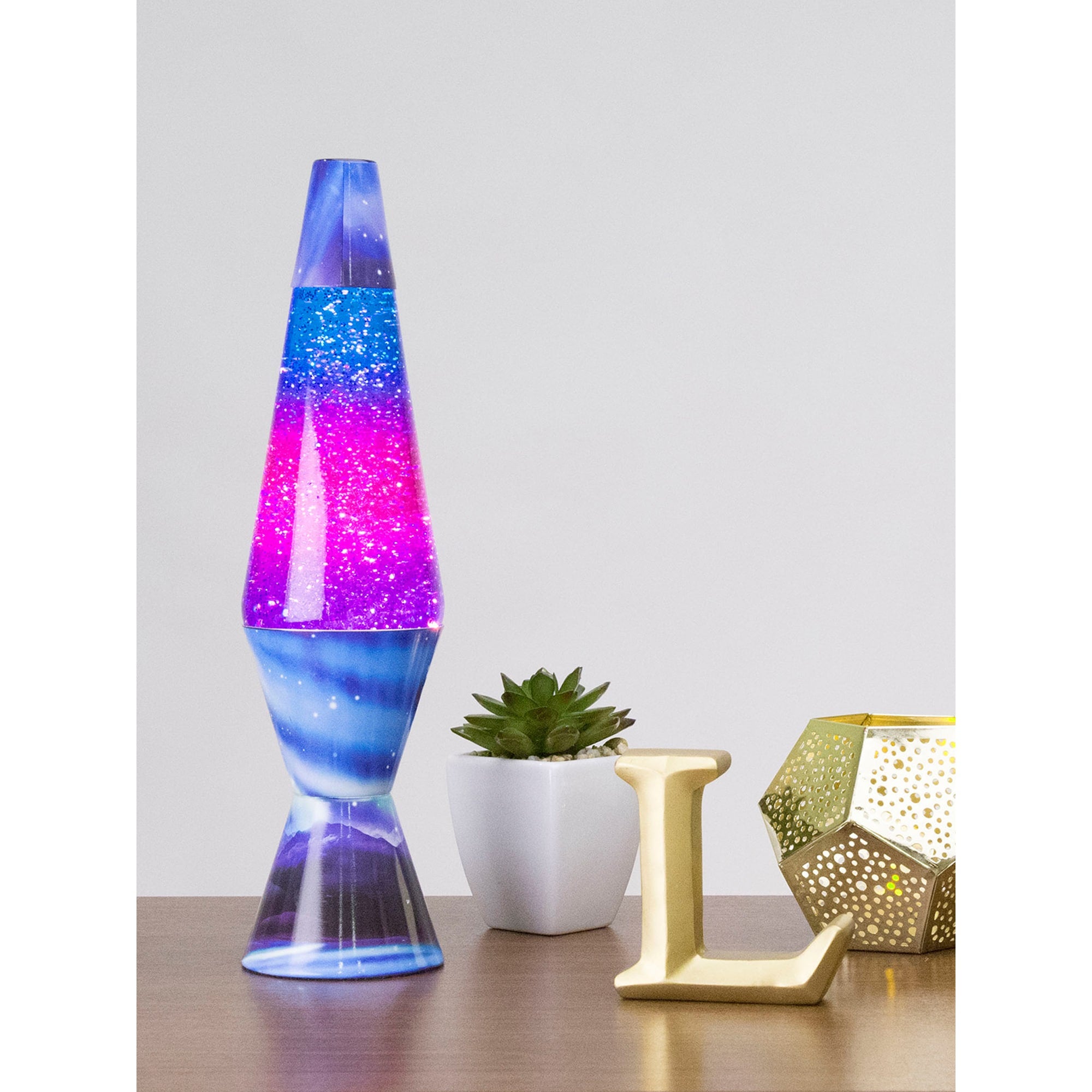Lava Lamp - 14.5" - Northern Lights Glitter    