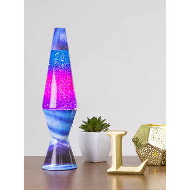 Lava Lamp - 14.5" - Northern Lights Glitter    