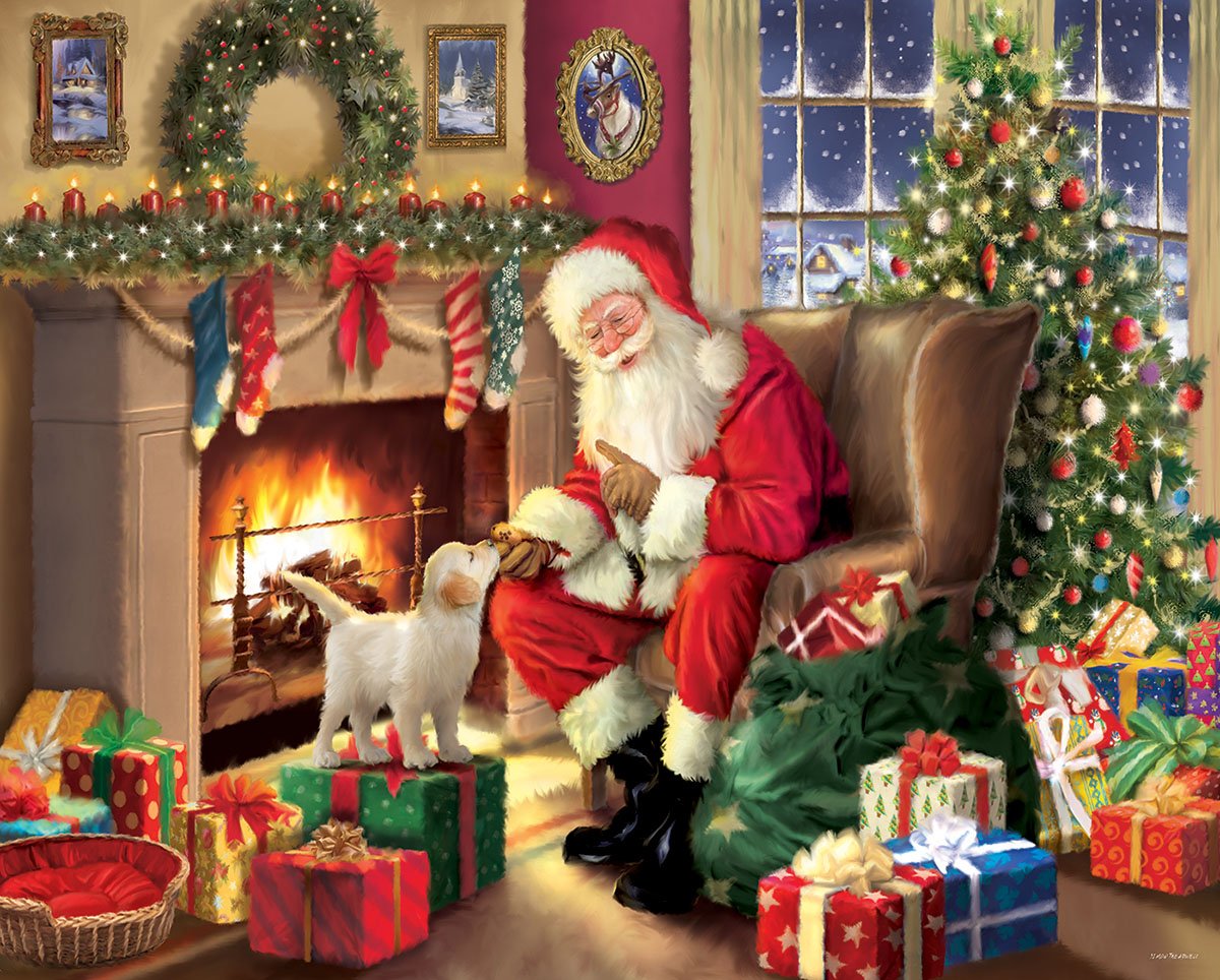 Santa's New Friend 1000 Piece Puzzle    