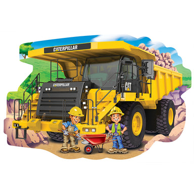 CAT Dump Truck 36 Piece Shaped Floor Puzzle