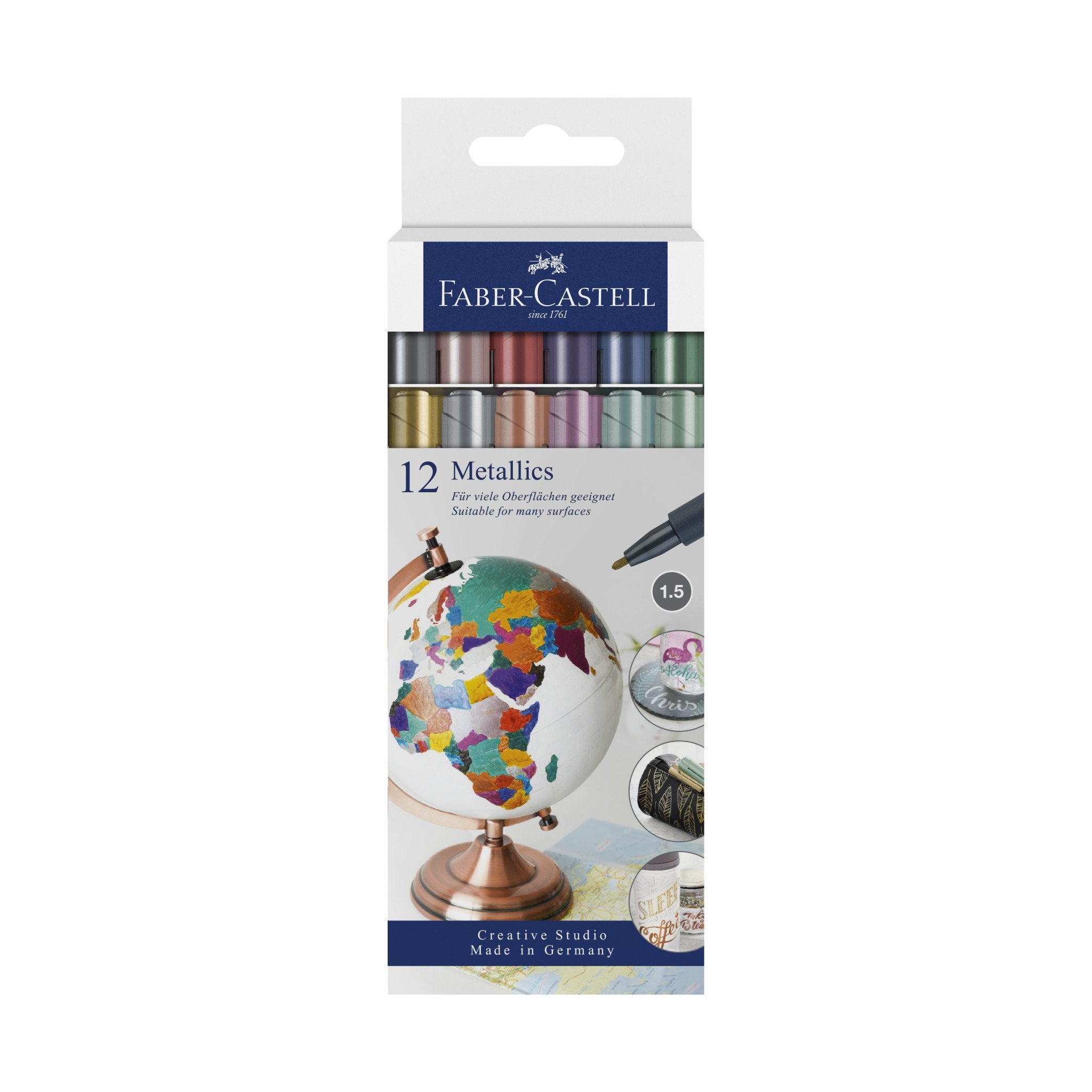 Metallic Markers - 12 Colors    