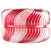 Voluspa Glass Macaron Candle - Crushed Candy Cane    