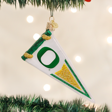 Old World Christmas - University Of Oregon Pennant    