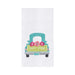 Happy Spring Floral Pickup Truck Floursack Kitchen Towel    