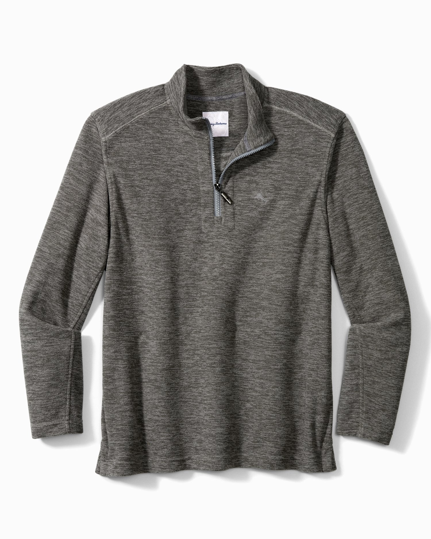 Tommy Bahama Cloud Peak Half Zip Ash Grey S  023773178691