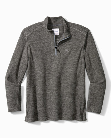 Tommy Bahama Cloud Peak Half Zip Ash Grey S  023773178691