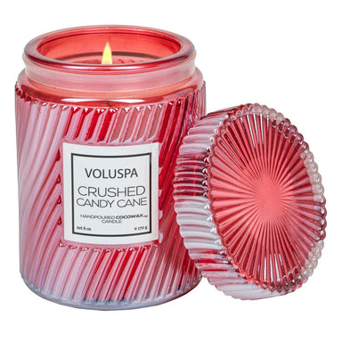 Voluspa Small Jar Candle - Crushed Candy Cane    