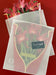 Pop Up Flower Bouquet Greeting Card - Red Amaryllis    