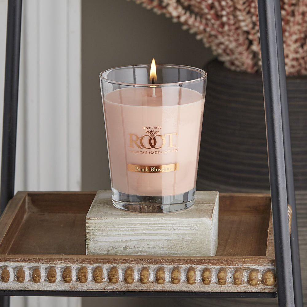 Root Candles 10.5oz Veriglass - Peach Blossom    
