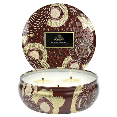 Voluspa 3-Wick Tin - Forbidden Fig    