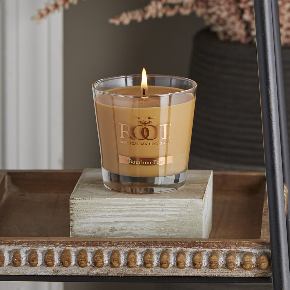 Root Candles 6.3oz Veriglass - Bourbon Pear    