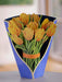 Pop Up Flower Bouquet Greeting Card - Yellow Tulips    