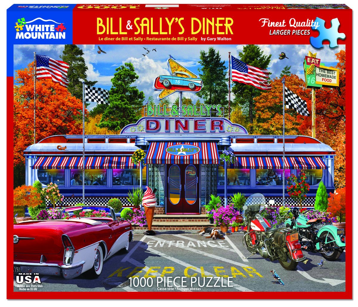 Bill & Sally's Diner 1000 Piece Puzzle    