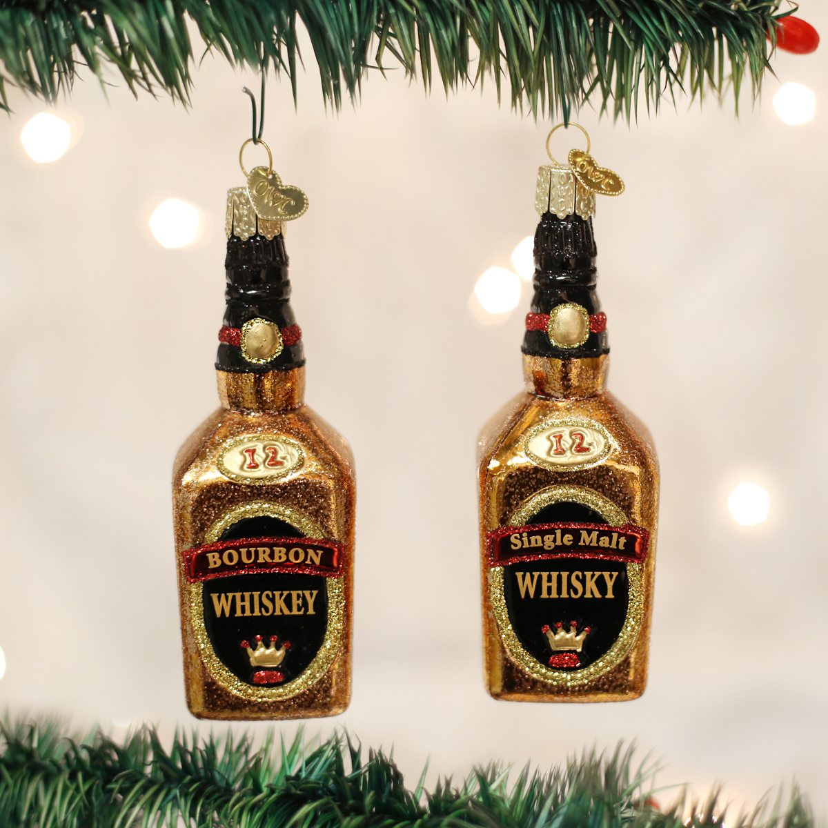 Old World Christmas - Whiskey Bottle Ornament    