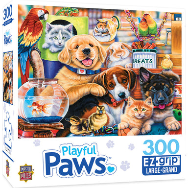 Home Wanted 300 Piece Large Format Playful Paws Puzzle    