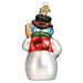 Old World Christmas - Snowman With Face Mask Ornament    