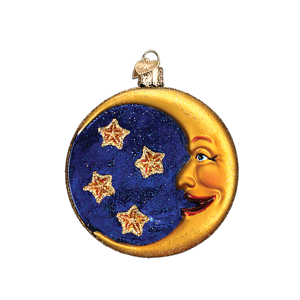 Old World Christmas - Owl In Moon Ornament    