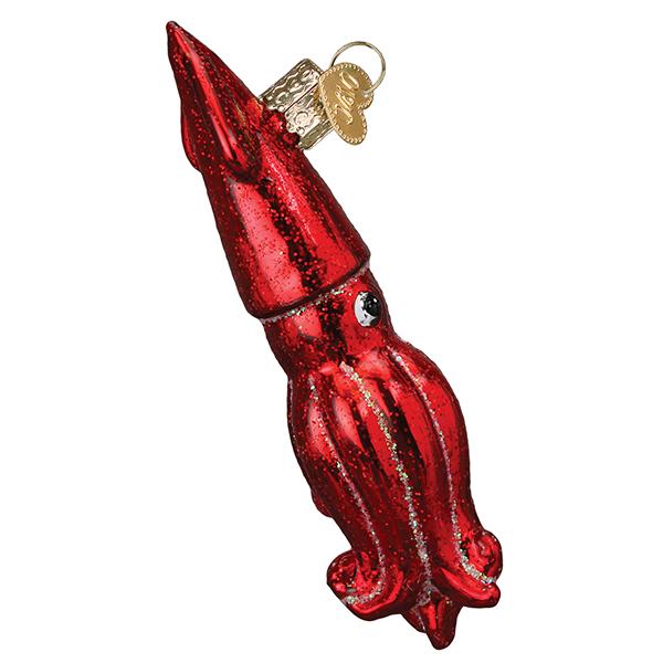 Old World Christmas - Red Squid Ornament    