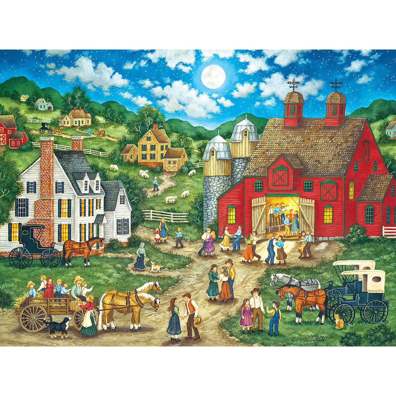 Friday Night Hoedown 550 Piece Heartland Puzzle    