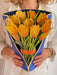 Pop Up Flower Bouquet Greeting Card - Yellow Tulips    