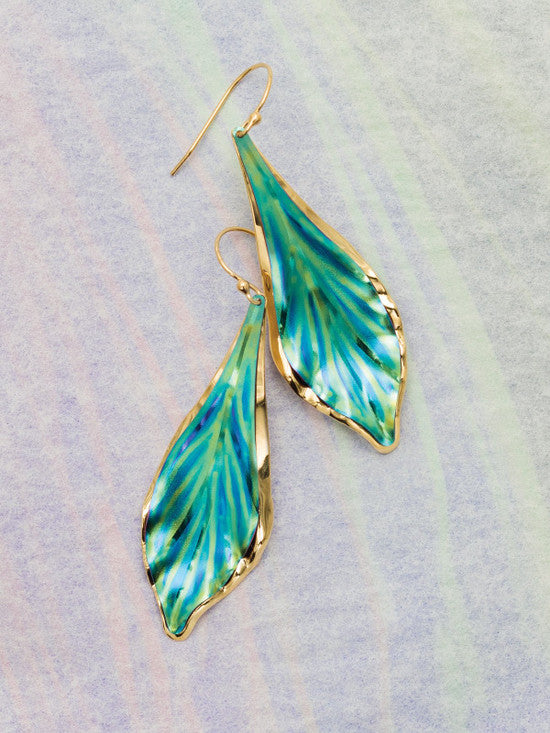 Holly Yashi Sage Earrings - Verdant Green    