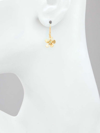Holly Yashi Petite Plumeria Drop Earrings - Silver    