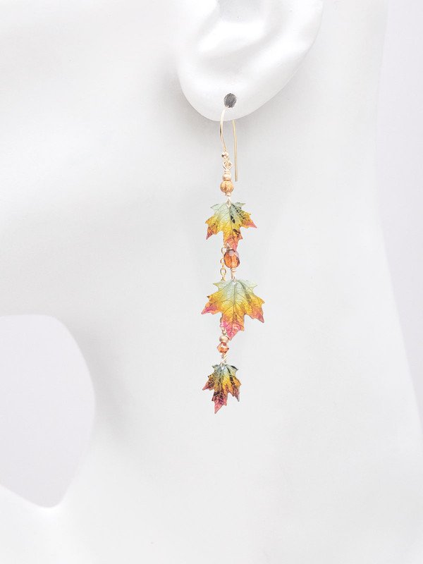 Holly Yashi Sugar Maple Chime Earrings - Peach    