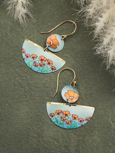 Holly Yashi Poppy Blossom Earrings - Golden    