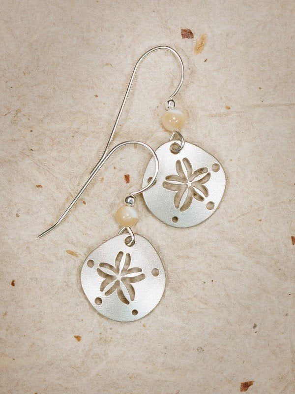 Holly Yashi Sand Dollar Earrings - Silver    