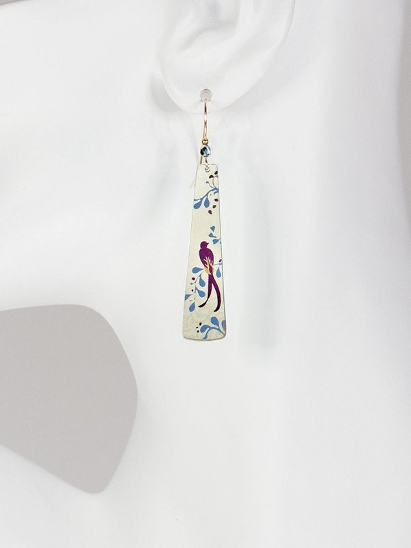 Holly Yashi Bird Of Paradise Earrings - Pistachio    