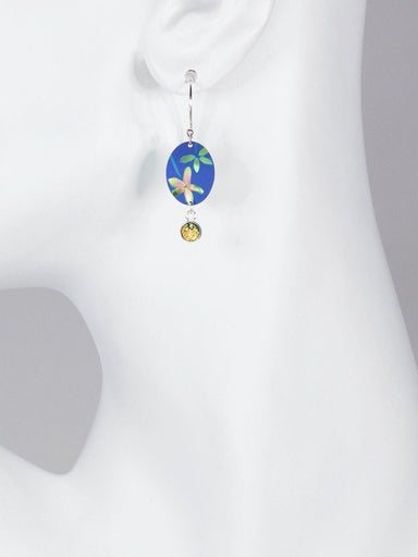 Holly Yashi Firelight Earrings - Blue    