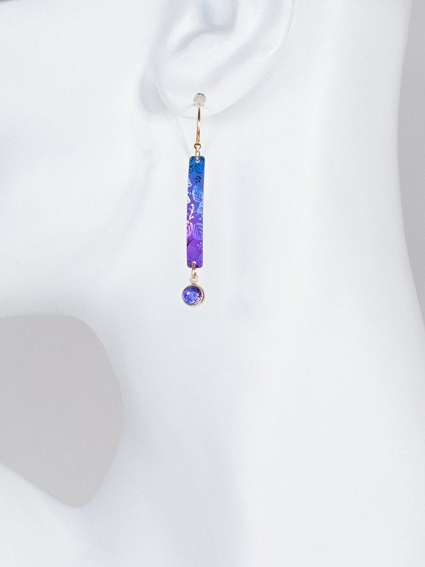 Holly Yashi Weekender Earrings - Purple    