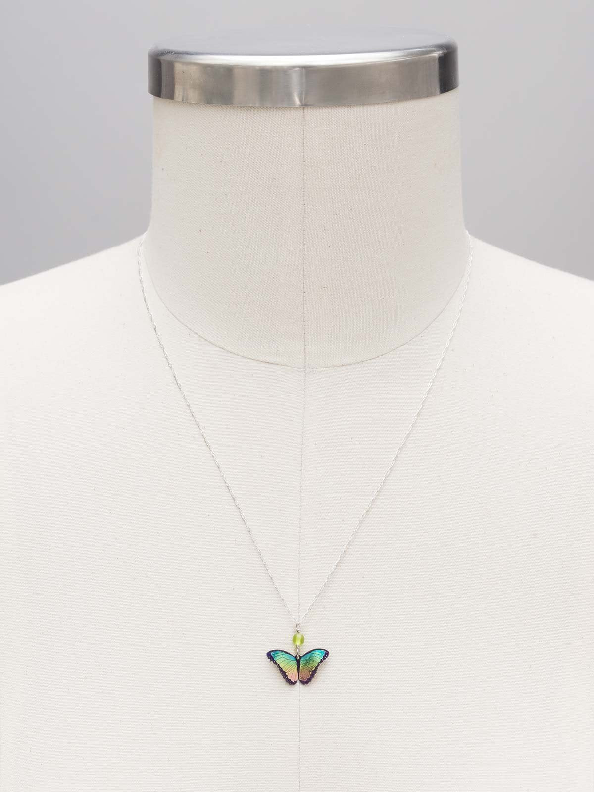 Holly Yashi Bella Butterfly Pendant Necklace - Living Coral    