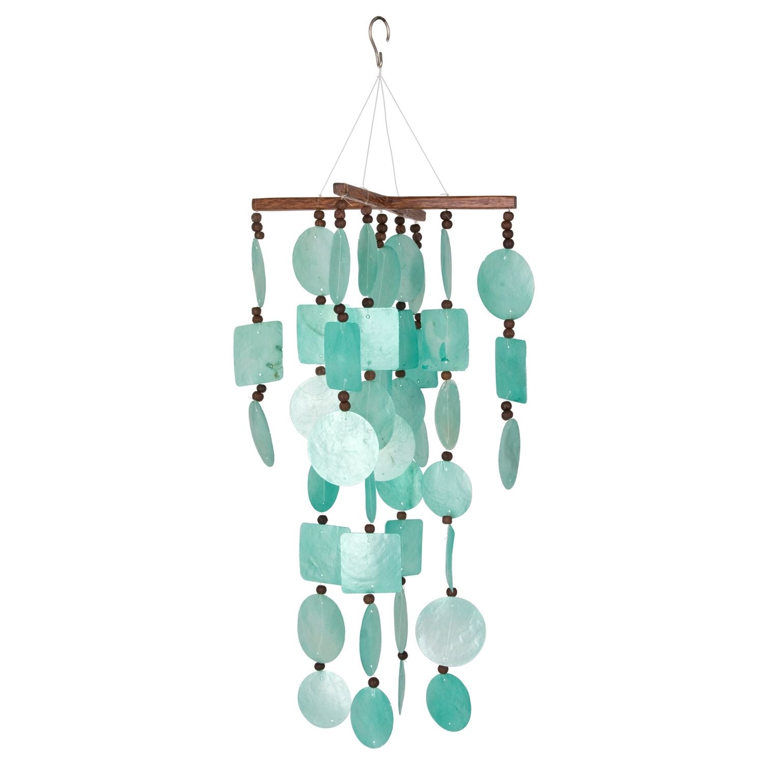 Capiz Chime - Aqua    
