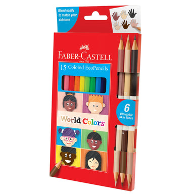 15 Colored EcoPencils - World Colors    
